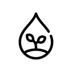 plant line icon