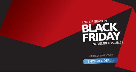 Black friday sale banner layout design