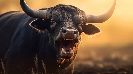 Foto op Plexiglas buffalo in the sun © TeamX
