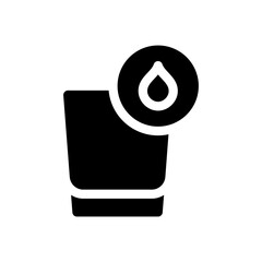 drink water glyph icon