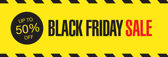 Black friday sale banner layout design