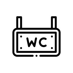 wc line icon