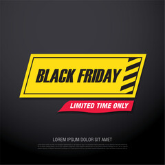 Black friday sale banner layout design