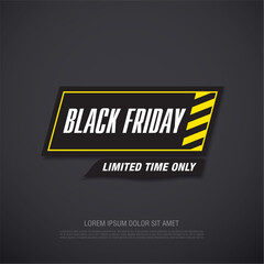 Black friday sale banner layout design