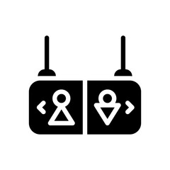 toilet glyph icon