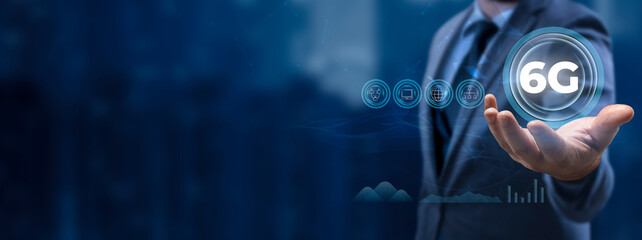 Explore the Future of Internet Telecommunication and Fast Technology Advancements with 6G Network Concepts on a Virtual Screen