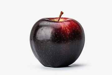 red black apple isolated on white
