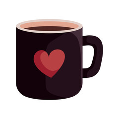 coffee cup with a heart