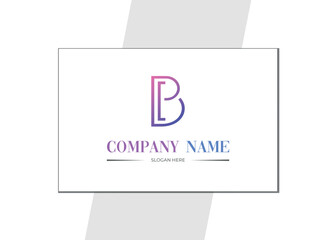 B letter Logo design For skincare company .