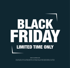 Obraz premium Black friday sale banner layout design