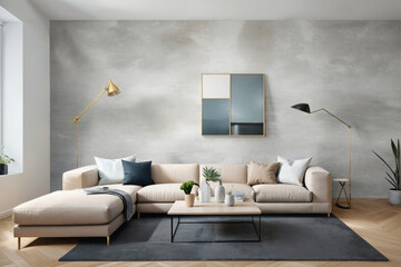 Fashionable living room space