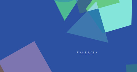 abstract colorful geometric background for business header