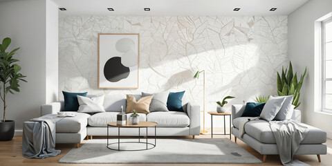 Fashionable living room space