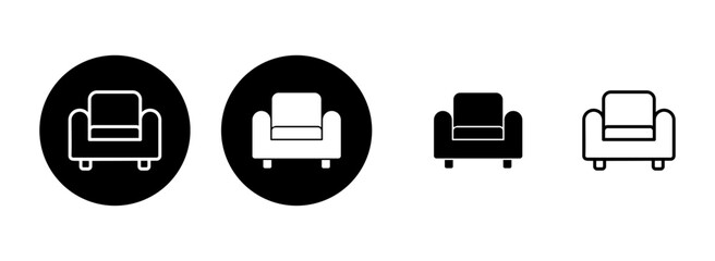 Sofa icon set illustration. sofa sign and symbol. furniture icon