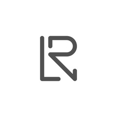 LR line logo design