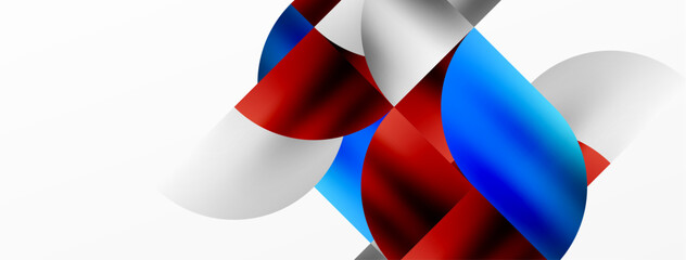 Minimalist geometric background featuring metallic round triangles, delivering sleek and modern visual aesthetic with emphasis on clean, metallic forms for wallpaper, banner, background, landing page