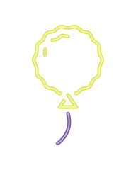 helium neon balloon decoration icon