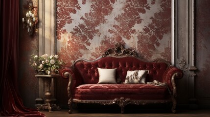 a textured background that simulates the elegance and opulence of brocade fabric