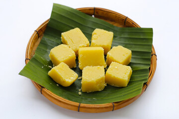 Mung bean cake. Thai Desserts.