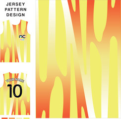 Abstract spring concept vector jersey pattern template for printing or sublimation sports uniforms football volleyball basketball e-sports cycling and fishing Free Vector.