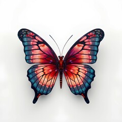 beautiful butterfly isolated background ai generated