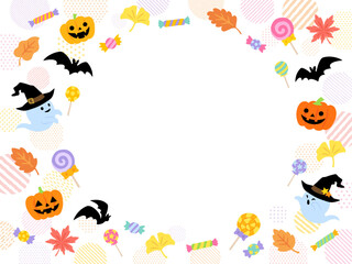 ハロウィンのフレーム
