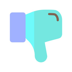 dislike hate media e commerce flat icon logo
