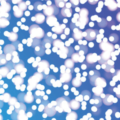 New Year and Christmas card with blurred lights. Vector