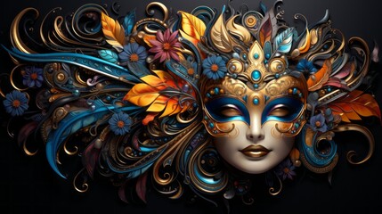 Venice Carnival festival 3th to 13th February Generative AI
