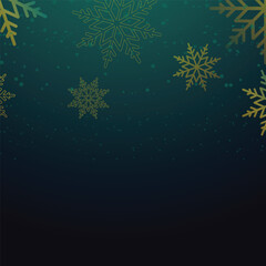 Fototapeta na wymiar New Year and Christmas card with falling snowflakes. Vector