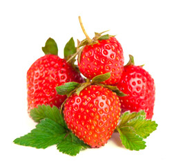 Closeup shot of fresh strawberries