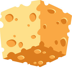 Illustration Flat Design Cheese