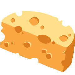 Illustration Flat Design Cheese