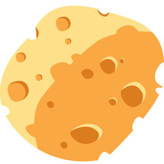 Illustration Flat Design Cheese