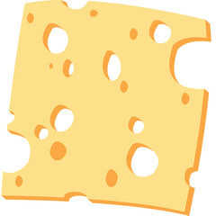 Illustration Flat Design Cheese