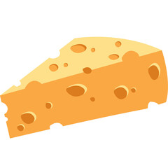 Illustration Flat Design Cheese