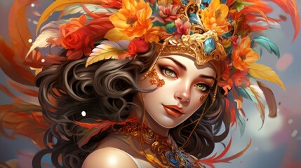 Venice Carnival festival 3th to 13th February Generative AI