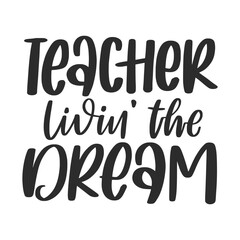 Teacher quote modern calligraphy design. Creative hand-drawn graphic and phrase for graduation or Teacher's day. 