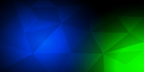 Abstract geometric design background blue green triangle banner and wallpaper. Abstract polygonal background. Vector illustration.