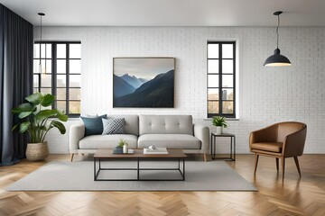 modern living room generated by AI
