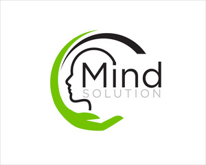 mind solution logo designs for medical consult logo