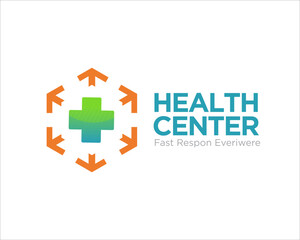 health medical center logo designs for clinic and charity
