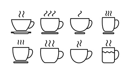 Cup coffee icon vector. coffee cup icon. mug