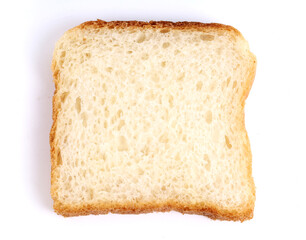 Sandwich white bread on white background, new angles