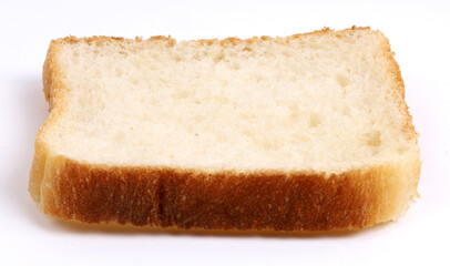 Sandwich white bread on white background, new angles