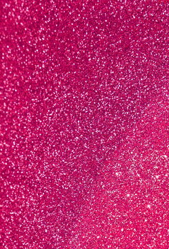 Abstract sparkle background template pink color with copy space.Christmas blur glitter bokeh festive backdrop.