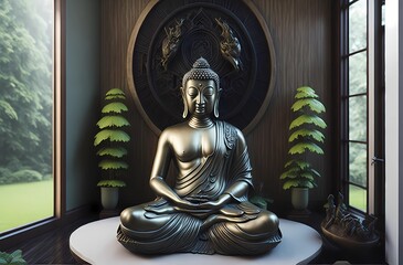 buddha statue in the temple