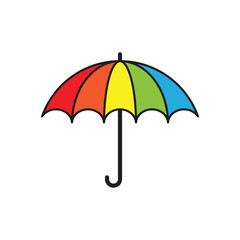 Umbrella logo vector icon
