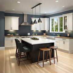 Fototapeta premium modern kitchen interior with kitchen Generating using By AI Technology