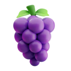 Fotobehang grape fruit 3d illustration © derirus